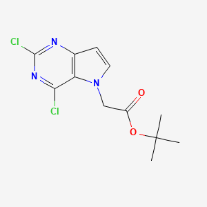 tert-butyl 2-{2,4-dichloro-5H-pyrrolo[3,2-d]pyrimidin-5-yl}acetate