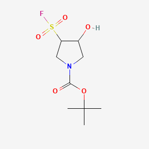 Tert-butyl 3-(fluorosulfonyl)-4-hydroxypyrrolidine-1-carboxylate