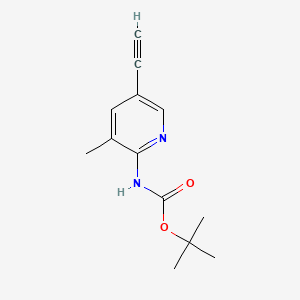 molecular formula C13H16N2O2 B13489264 tert-Butyl (5-ethynyl-3-methylpyridin-2-yl)carbamate 