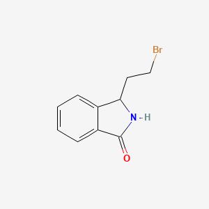 molecular formula C10H10BrNO B13489271 3-(2-bromoethyl)-2,3-dihydro-1H-isoindol-1-one 