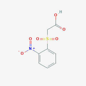 molecular formula C8H7NO6S B1348928 [(2-硝基苯基)磺酰基]乙酸 CAS No. 27489-27-6