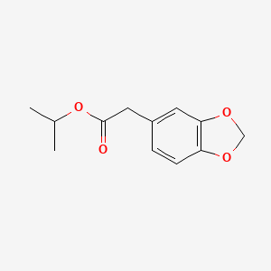 molecular formula C12H14O4 B13489311 3,4-Methylenedioxyphenylacetic acid, isopropyl ester CAS No. 143284-63-3