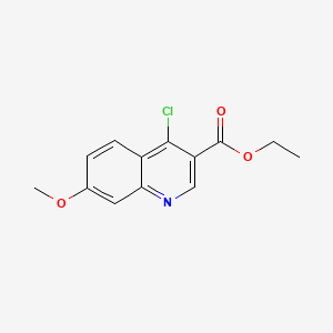 molecular formula C13H12ClNO3 B1348935 4-氯-7-甲氧基喹啉-3-羧酸乙酯 CAS No. 77156-85-5