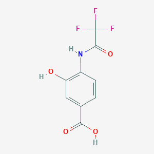 3-Hydroxy-4-(2,2,2-trifluoroacetamido)benzoic acid