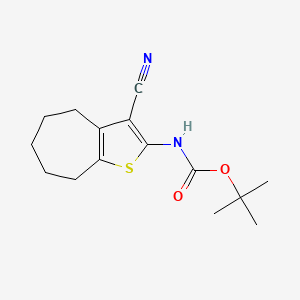 Tert-butyl (3-cyano-5,6,7,8-tetrahydro-4h-cyclohepta[b]thiophen-2-yl)carbamate