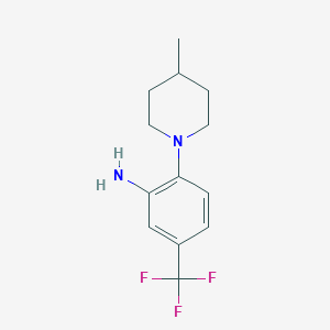 molecular formula C13H17F3N2 B1348939 2-(4-甲基哌啶-1-基)-5-(三氟甲基)苯胺 CAS No. 445465-72-5