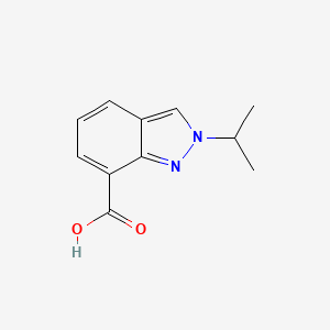 molecular formula C11H12N2O2 B13489399 2-Isopropyl-2H-indazole-7-carboxylic acid 