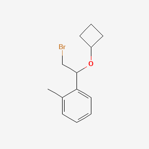 1-(2-Bromo-1-cyclobutoxyethyl)-2-methylbenzene