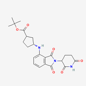 tert-Butyl (3R)-3-((2-(2,6-dioxopiperidin-3-yl)-1,3-dioxoisoindolin-4-yl)amino)cyclopentane-1-carboxylate