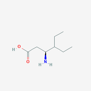 molecular formula C8H17NO2 B13489416 (S)-3-Amino-4-ethylhexanoic acid CAS No. 367278-50-0