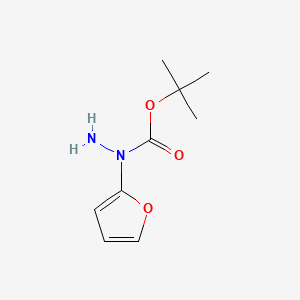 molecular formula C9H14N2O3 B13489438 N-(furan-2-yl)(tert-butoxy)carbohydrazide 