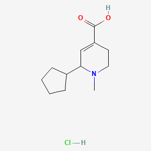 6-Cyclopentyl-1-methyl-1,2,3,6-tetrahydropyridine-4-carboxylic acid hydrochloride