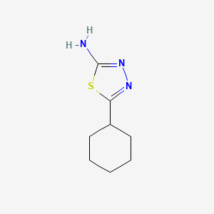 molecular formula C8H13N3S B1348945 5-Cyclohexyl-1,3,4-thiadiazol-2-amine CAS No. 56882-77-0