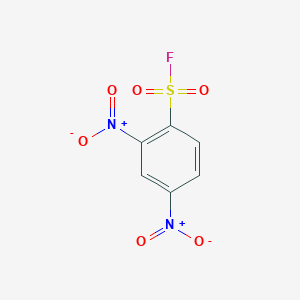 molecular formula C6H3FN2O6S B13489464 2,4-Dinitrobenzenesulfonyl fluoride CAS No. 35426-71-2