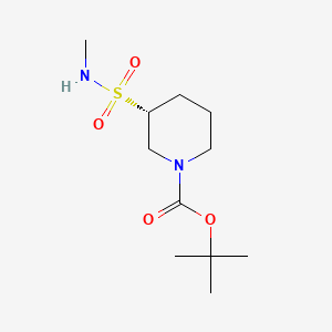 molecular formula C11H22N2O4S B13489483 tert-butyl (3R)-3-(methylsulfamoyl)piperidine-1-carboxylate 