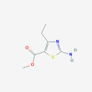 molecular formula C7H10N2O2S B1348949 2-氨基-4-乙基-1,3-噻唑-5-甲酸甲酯 CAS No. 302964-21-2