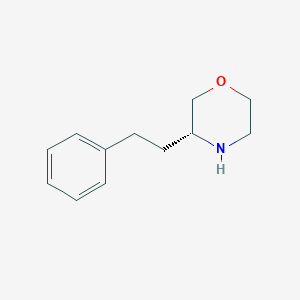 molecular formula C12H17NO B13489503 (R)-3-Phenethylmorpholine 