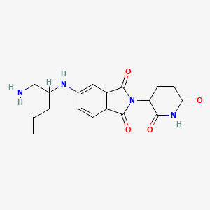 5-[1-(Aminomethyl)but-3-enylamino]-2-(2,6-dioxo-3-piperidyl)isoindoline-1,3-dione