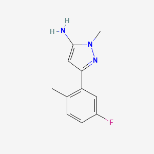 3-(5-Fluoro-2-methylphenyl)-1-methyl-1h-pyrazol-5-amine