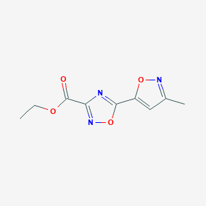 Ethyl 5-(3-methylisoxazol-5-yl)-1,2,4-oxadiazole-3-carboxylate