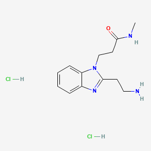 3-[2-(2-aminoethyl)-1H-1,3-benzodiazol-1-yl]-N-methylpropanamide dihydrochloride