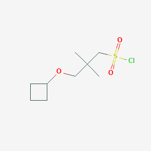 3-Cyclobutoxy-2,2-dimethylpropane-1-sulfonyl chloride