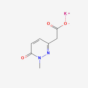 molecular formula C7H7KN2O3 B13489587 Potassium 2-(1-methyl-6-oxo-1,6-dihydropyridazin-3-yl)acetate 