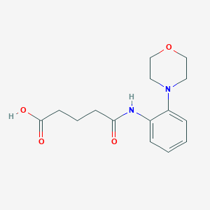 molecular formula C15H20N2O4 B1348962 4-(2-Morpholin-4-yl-phenylcarbamoyl)-butyric acid CAS No. 436088-59-4