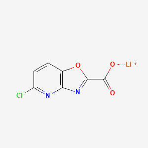 Lithium(1+) 5-chloro-[1,3]oxazolo[4,5-b]pyridine-2-carboxylate