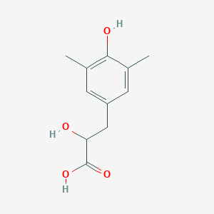 molecular formula C11H14O4 B13489660 2-Hydroxy-3-(4-hydroxy-3,5-dimethylphenyl)propanoic acid 