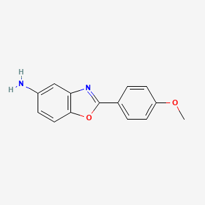 molecular formula C14H12N2O2 B1348968 2-(4-甲氧基苯基)-1,3-苯并噁唑-5-胺 CAS No. 54995-53-8