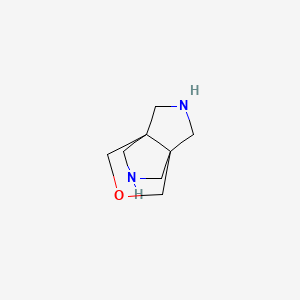 molecular formula C8H14N2O B13489709 Tetrahydro-1H,4H-3a,6a-(methanooxymethano)pyrrolo[3,4-c]pyrrole 