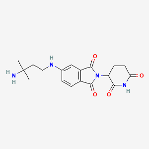 5-[(3-Amino-3-methyl-butyl)amino]-2-(2,6-dioxo-3-piperidyl)isoindoline-1,3-dione