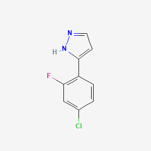 3-(4-Chloro-2-fluorophenyl)-1h-pyrazole