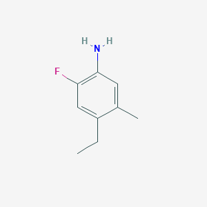 molecular formula C9H12FN B13489749 4-Ethyl-2-fluoro-5-methylaniline 