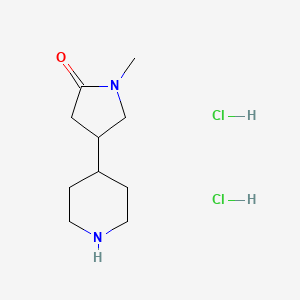 1-Methyl-4-(piperidin-4-yl)pyrrolidin-2-one dihydrochloride