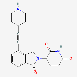 3-(1-Oxo-4-(piperidin-4-ylethynyl)isoindolin-2-yl)piperidine-2,6-dione