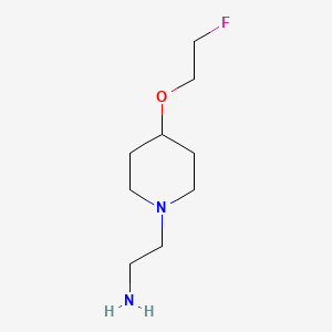 2-[4-(2-Fluoroethoxy)piperidin-1-yl]ethan-1-amine