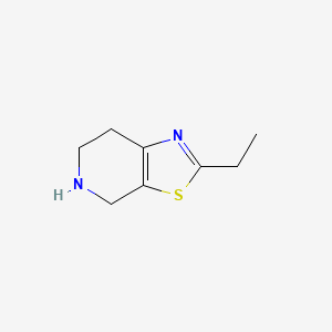 molecular formula C8H12N2S B13489835 2-Ethyl-4,5,6,7-tetrahydrothiazolo[5,4-c]pyridine 