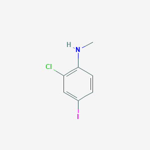 molecular formula C7H7ClIN B13489842 2-Chloro-4-iodo-N-methylaniline 