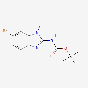 molecular formula C13H16BrN3O2 B13489844 Tert-butyl (6-bromo-1-methyl-1H-benzo[D]imidazol-2-YL)carbamate 