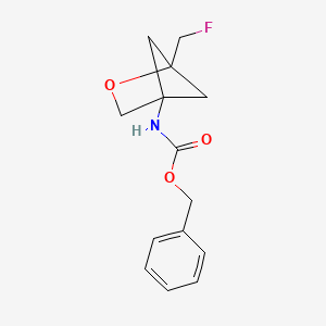 molecular formula C14H16FNO3 B13489872 Benzyl (1-(fluoromethyl)-2-oxabicyclo[2.1.1]hexan-4-yl)carbamate 