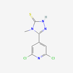 B1348989 5-(2,6-Dichloropyridin-4-yl)-4-methyl-4H-1,2,4-triazole-3-thiol CAS No. 266679-15-6