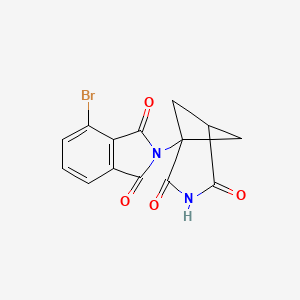 4-bromo-2-{2,4-dioxo-3-azabicyclo[3.1.1]heptan-1-yl}-2,3-dihydro-1H-isoindole-1,3-dione