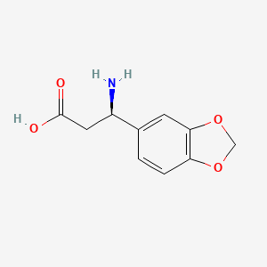 molecular formula C10H11NO4 B1348993 (R)-3-氨基-3-(苯并[d][1,3]二氧杂环-5-基)丙酸 CAS No. 723284-85-3
