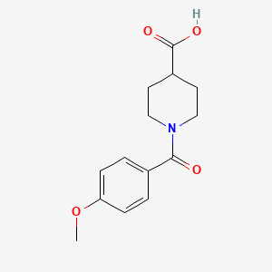 molecular formula C14H17NO4 B1348994 1-(4-甲氧基苯甲酰)哌啶-4-羧酸 CAS No. 510739-83-0