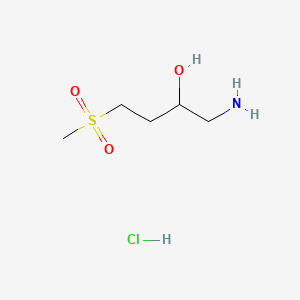 1-Amino-4-methanesulfonylbutan-2-ol hydrochloride