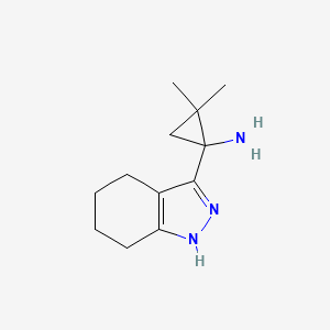 2,2-dimethyl-1-(4,5,6,7-tetrahydro-1H-indazol-3-yl)cyclopropan-1-amine