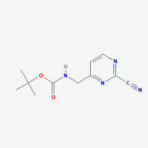 tert-Butyl ((2-cyanopyrimidin-4-yl)methyl)carbamate