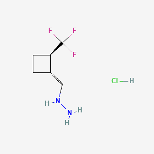 (((1R,2R)-2-(Trifluoromethyl)cyclobutyl)methyl)hydrazine hydrochloride